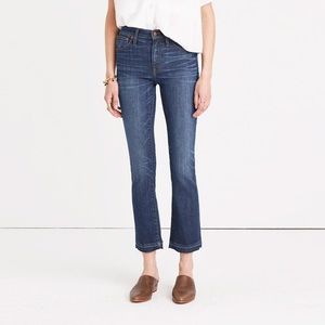 Madewell Cali Demi boot jeans with drop hem